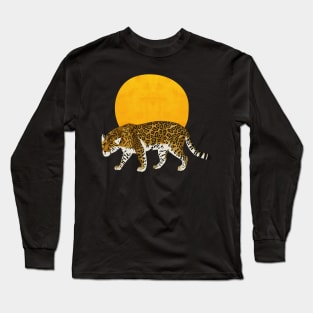 Big cat - leopard and sunset Long Sleeve T-Shirt